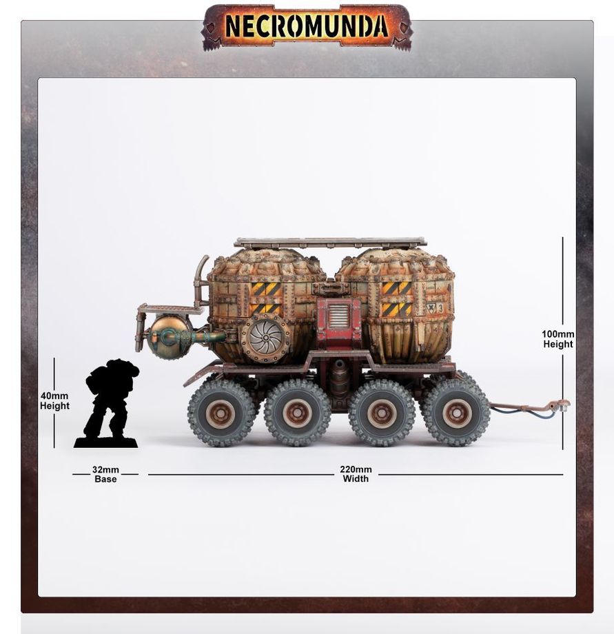 Necromunda: Promethium Tanks on Cargo-8 Trailer