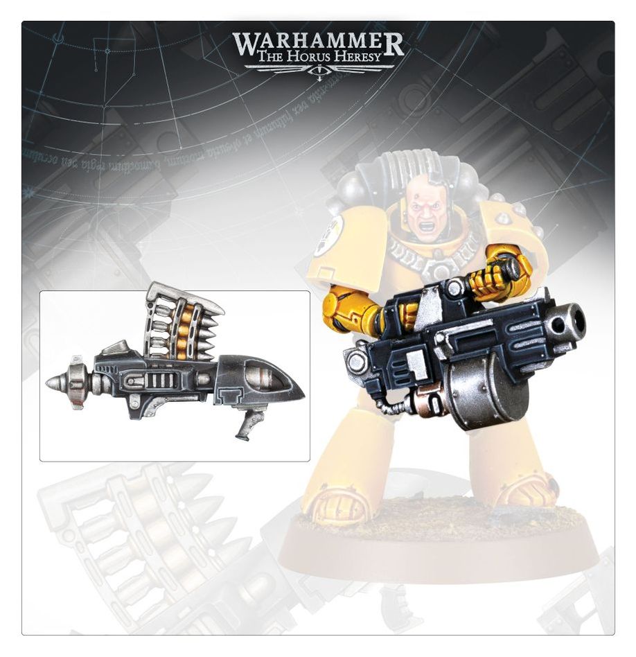Horus Heresy: Heavy Weapons Upgrade Set – Missile Launchers and Heavy Bolters