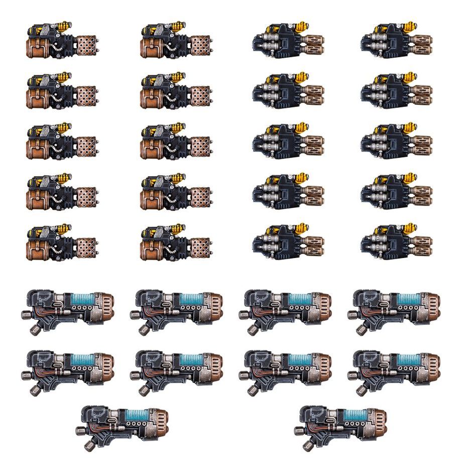 Horus Heresy: Heavy Weapons Upgrade Set – Heavy Flamers, Multi-meltas, and Plasma Cannons