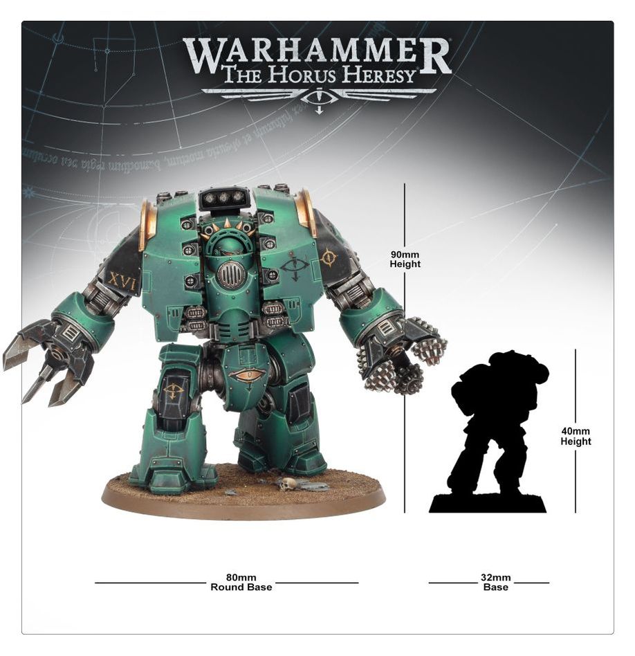 Horus Heresy: Leviathan Siege Dreadnought with Claw & Drill Weapons