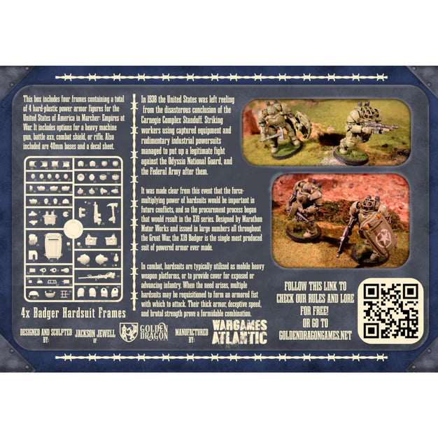Marcher Empires at War: X19A2 Badger Hardsuits