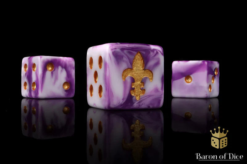 Baron of Dice: Fleur De Lis [Square Corner]