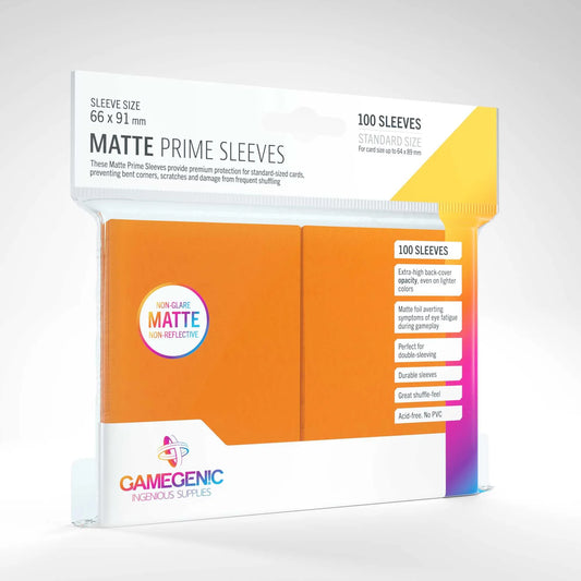 Matte Prime Sleeves - Orange (100)