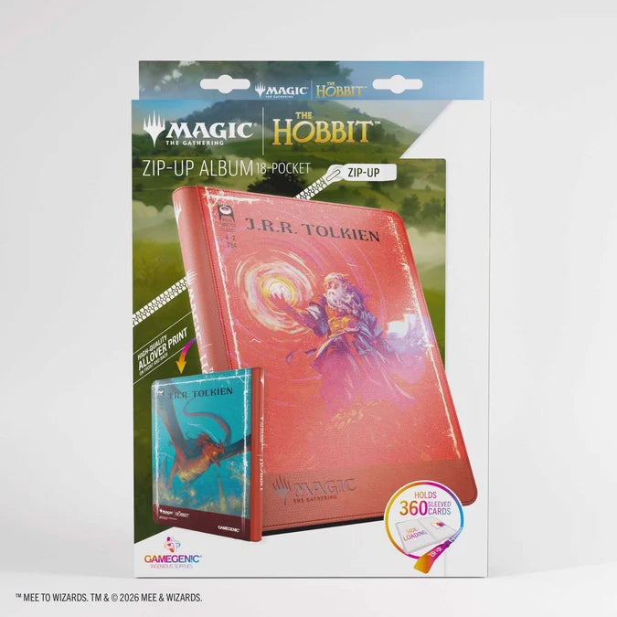 Gamegenic Magic: The Gathering The Hobbit Zip-Up Album 18-Pocket - The Arkenstone/Smaug, Worm of Dread