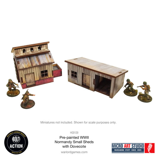 WW2 Normandy Small sheds with dovecote