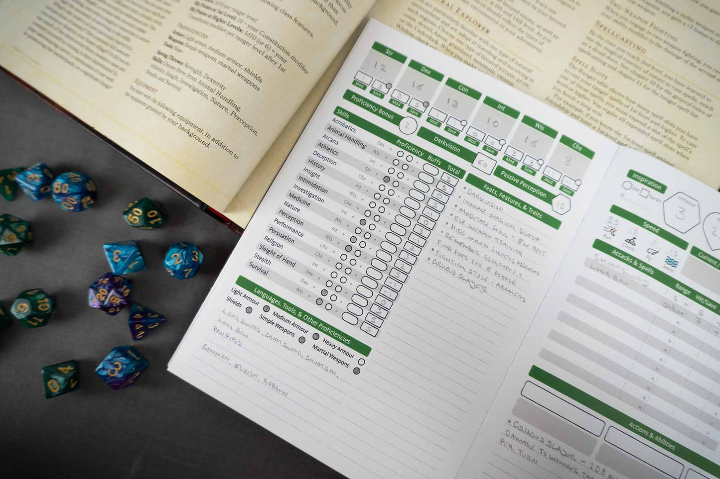 Character Sheet Journal for D&D5e