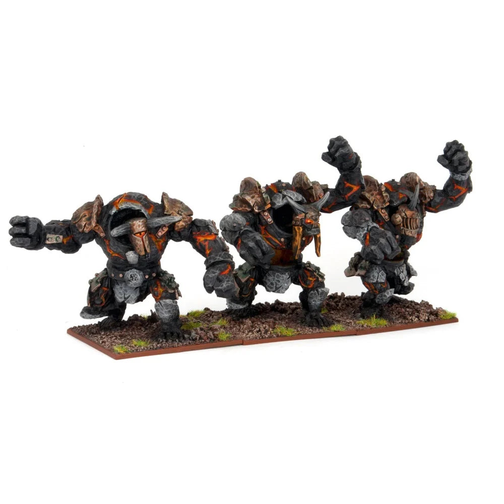 Kings of War: Abyssal Dwarf Lesser Obsidian Golems