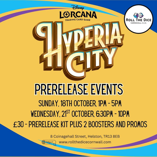 Lorcana: Hyperia City Pre-Release Events