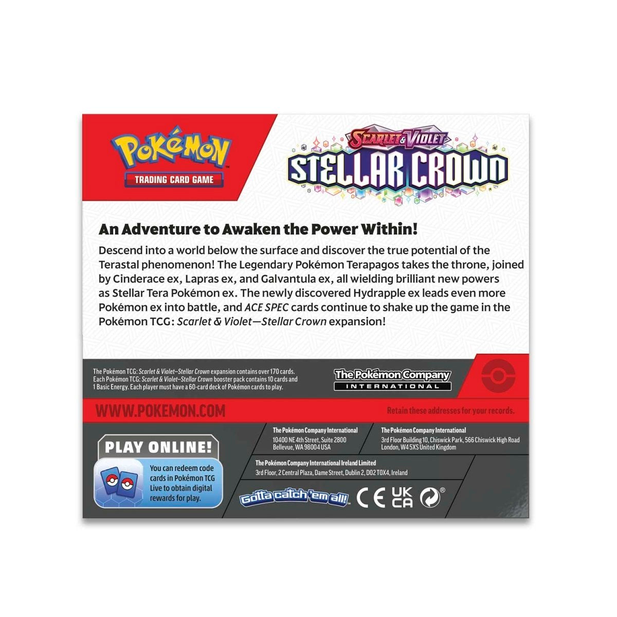 Pokémon TCG: Scarlet & Violet-Stellar Crown Booster Packs