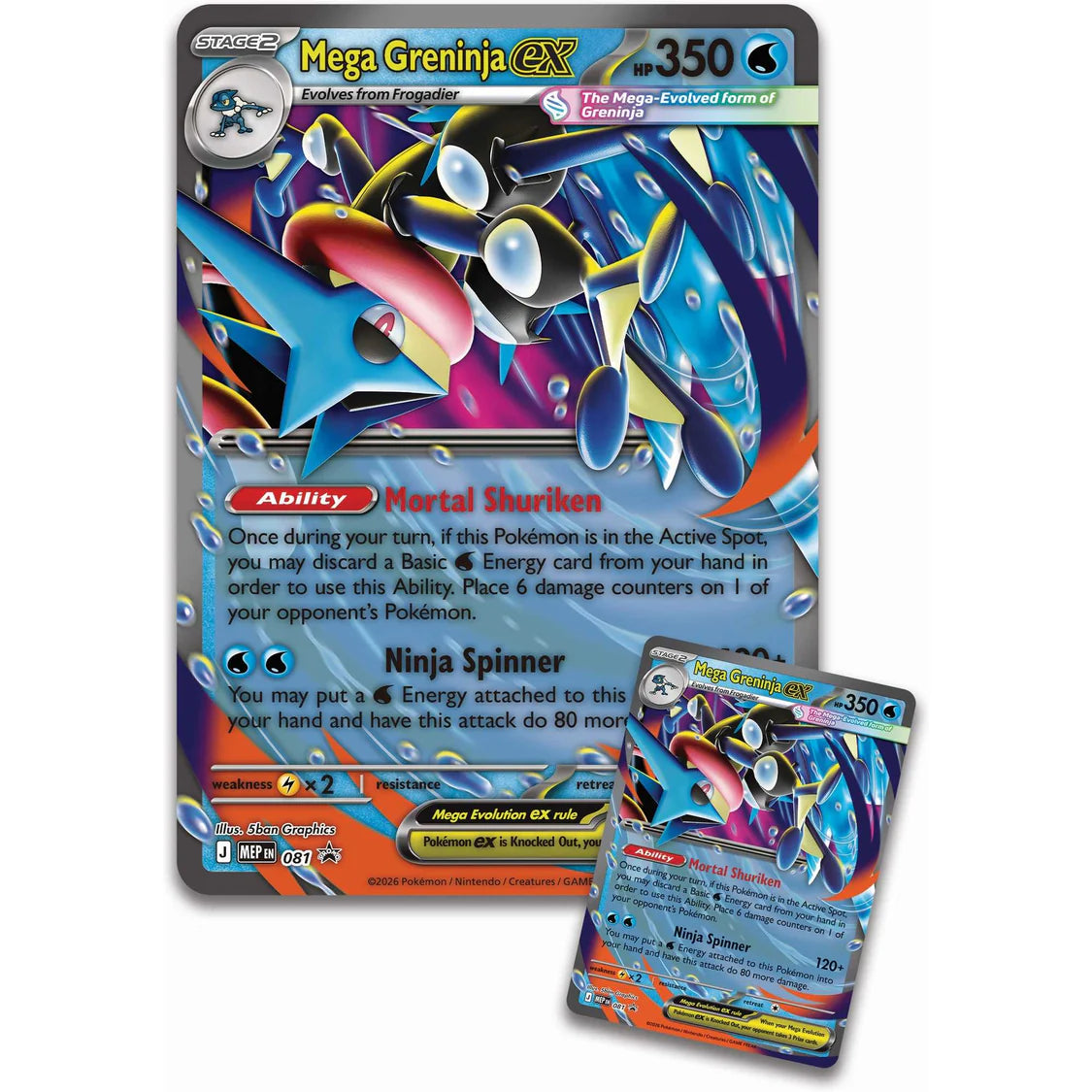 Pokémon TCG: Mega Greninja ex Premium Collection – Roll The Dice