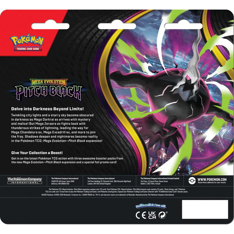 Pokemon TCG: Pitch Black 3 Pack Blister