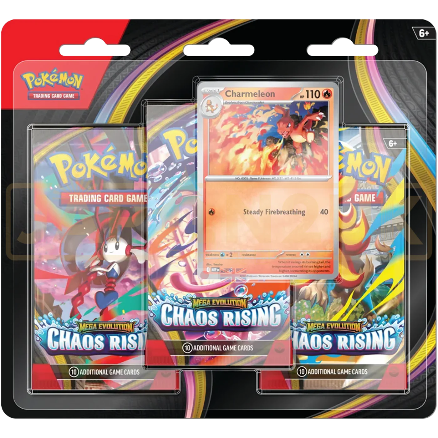 Pokemon TCG: Chaos Rising 3-pack blister