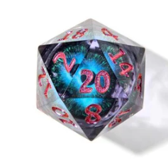 Moving Eye 7 piece dice set