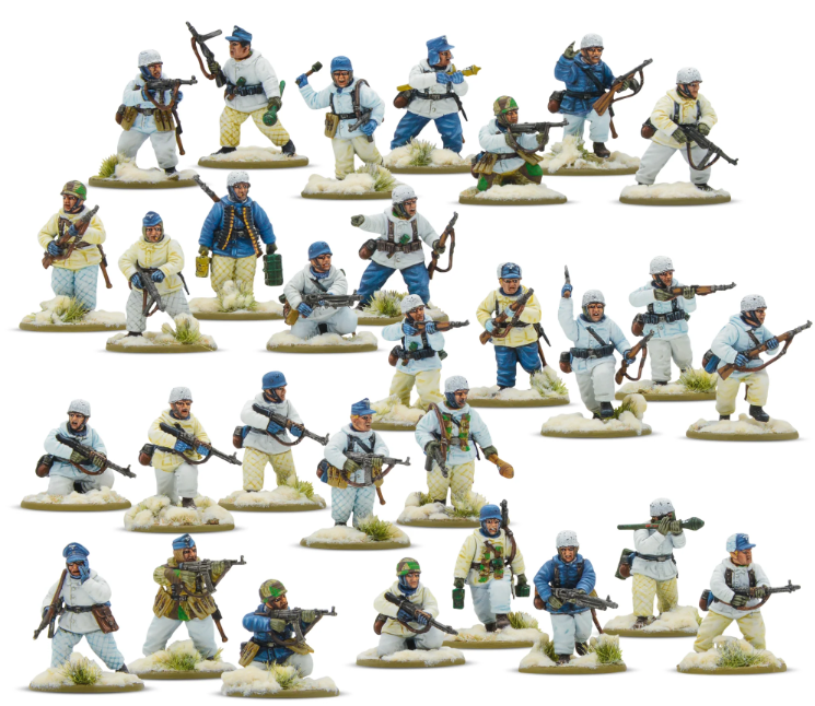 Bolt Action NEW German Fallschimjager Winter Plastic Platoon box