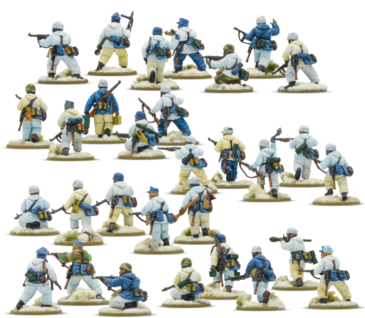 Bolt Action NEW German Fallschimjager Winter Plastic Platoon box