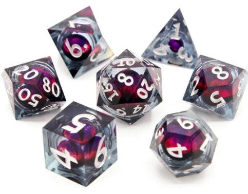 Moving Eye 7 piece dice set