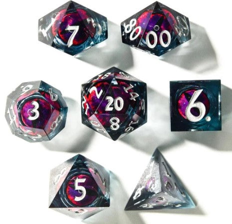 Moving Eye 7 piece dice set