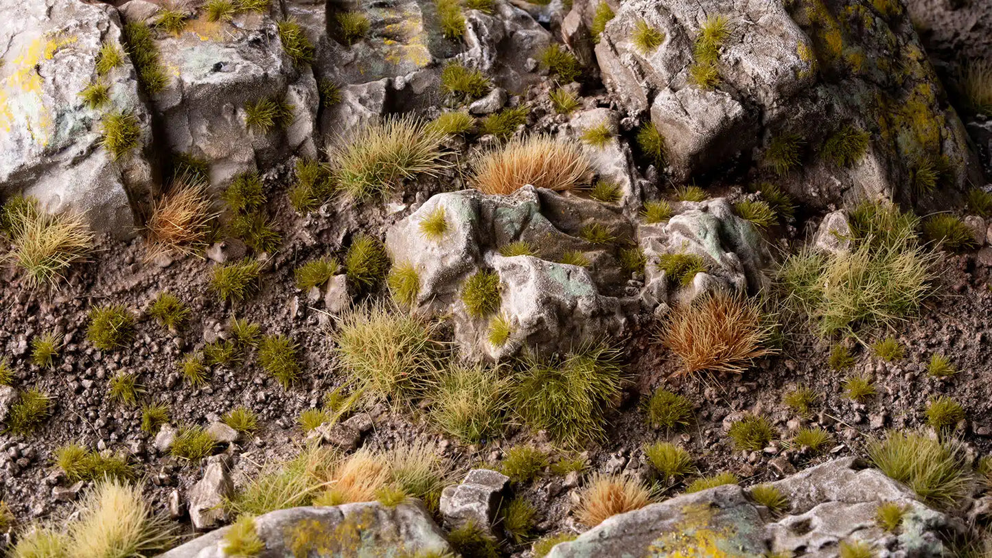 Grass Tufts: Tiny Tufts Dry Green