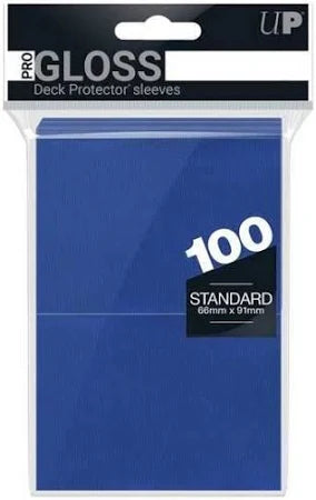 Ultra Pro Gloss Deck Protector Sleeves Blue Gloss