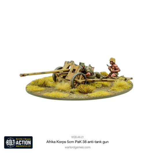 German Afrika Korps 5cm Pak 38 Anti Tank Gun