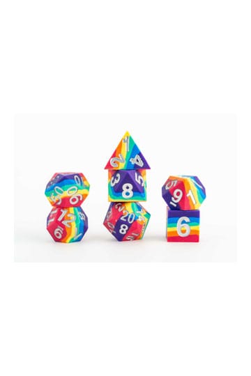 Rainbow Pride Silicone Dice