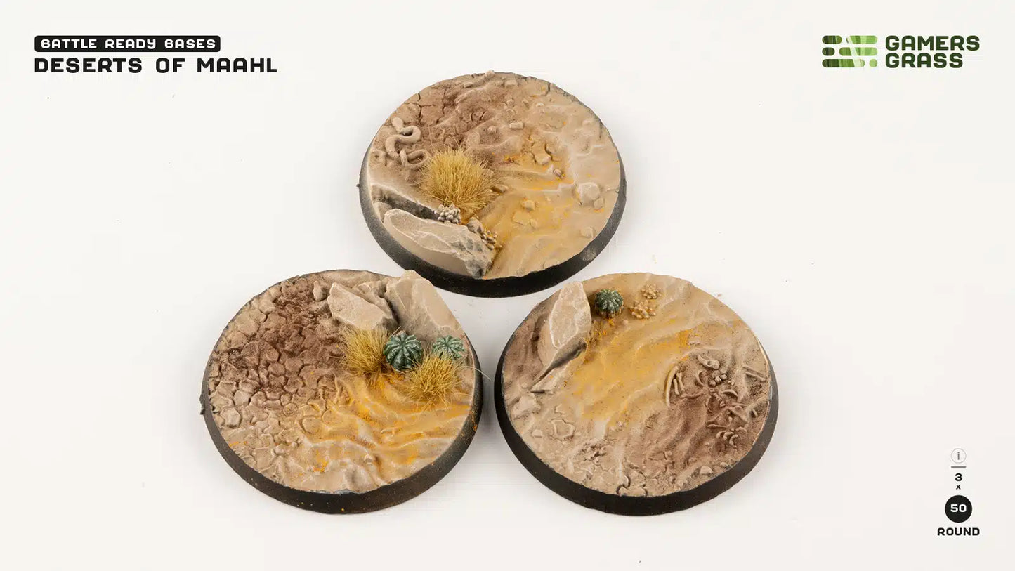 Deserts of Maahl - Round 50mm (x3)