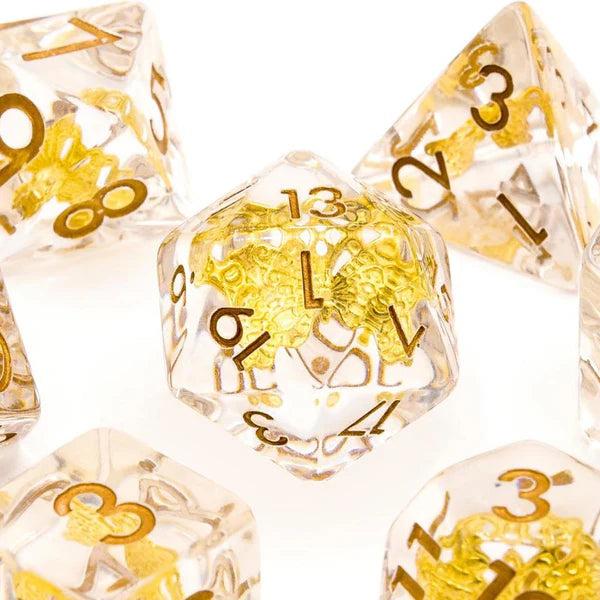 Soft Edge Resin 7 piece dice set