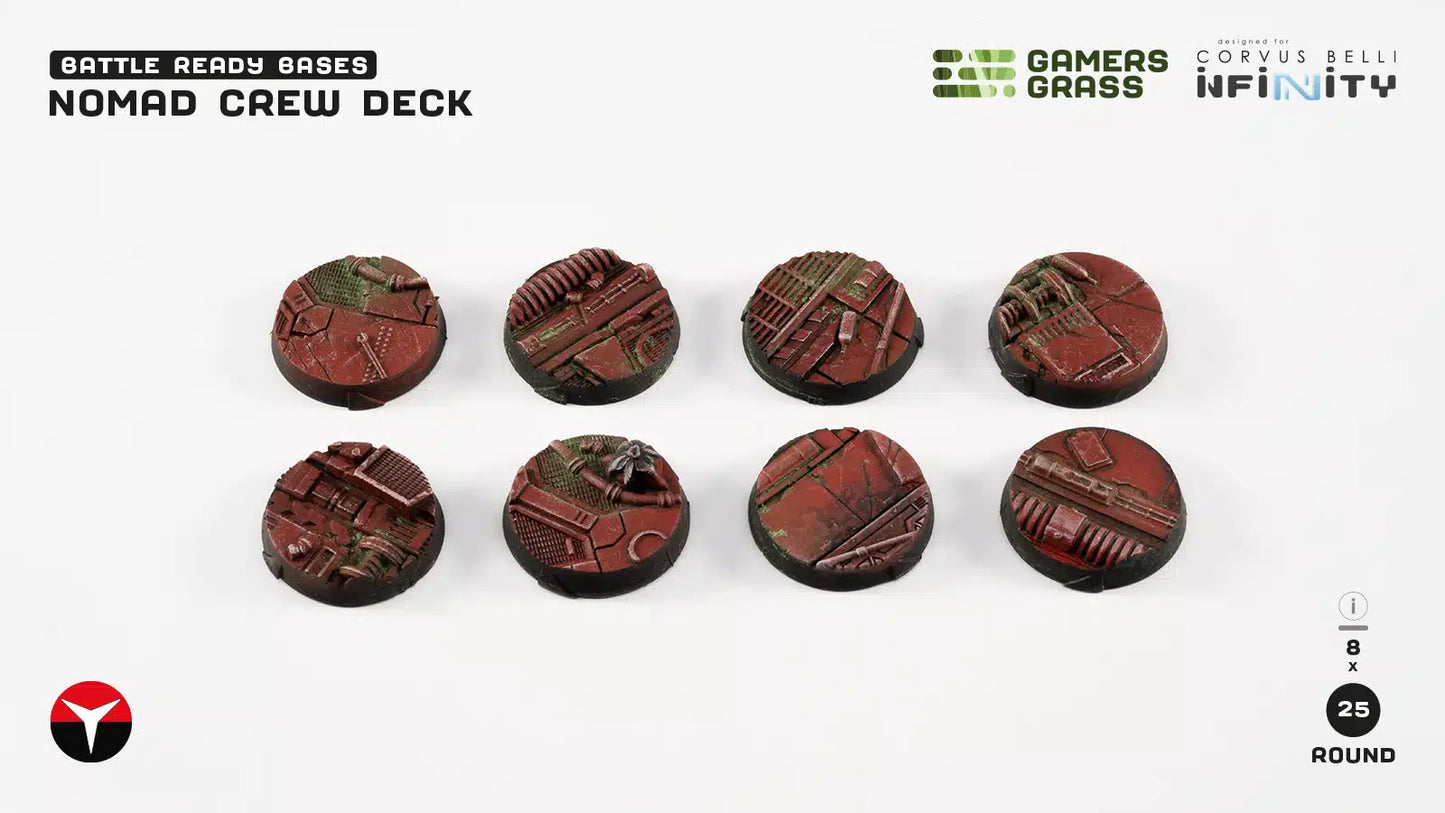 Nomad Crew Deck - Round 25mm (8x)