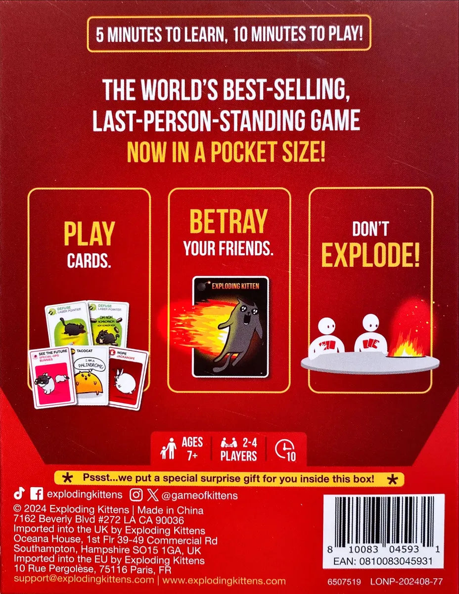 Exploding Kittens: Grab & Game