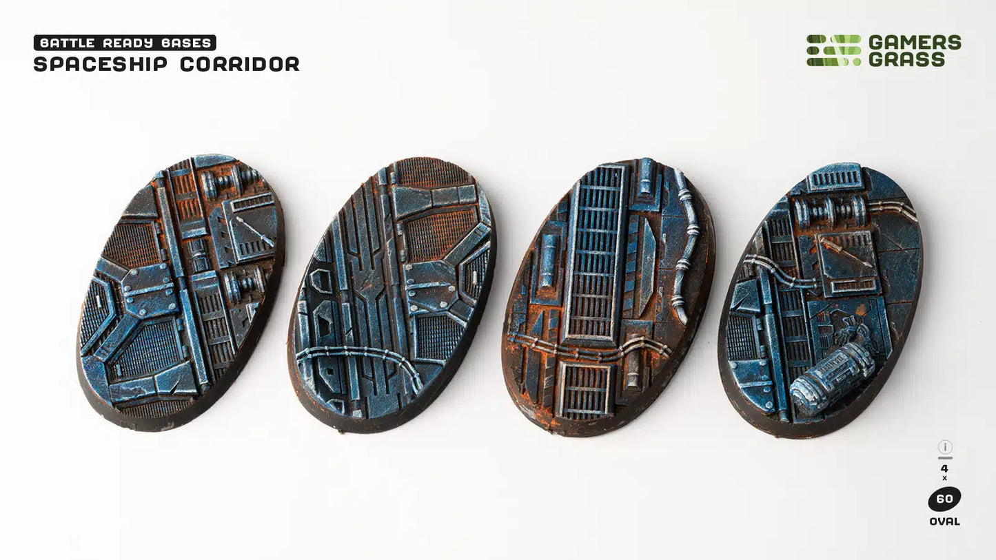 Spaceship Corridor - Oval 60mm (x4)