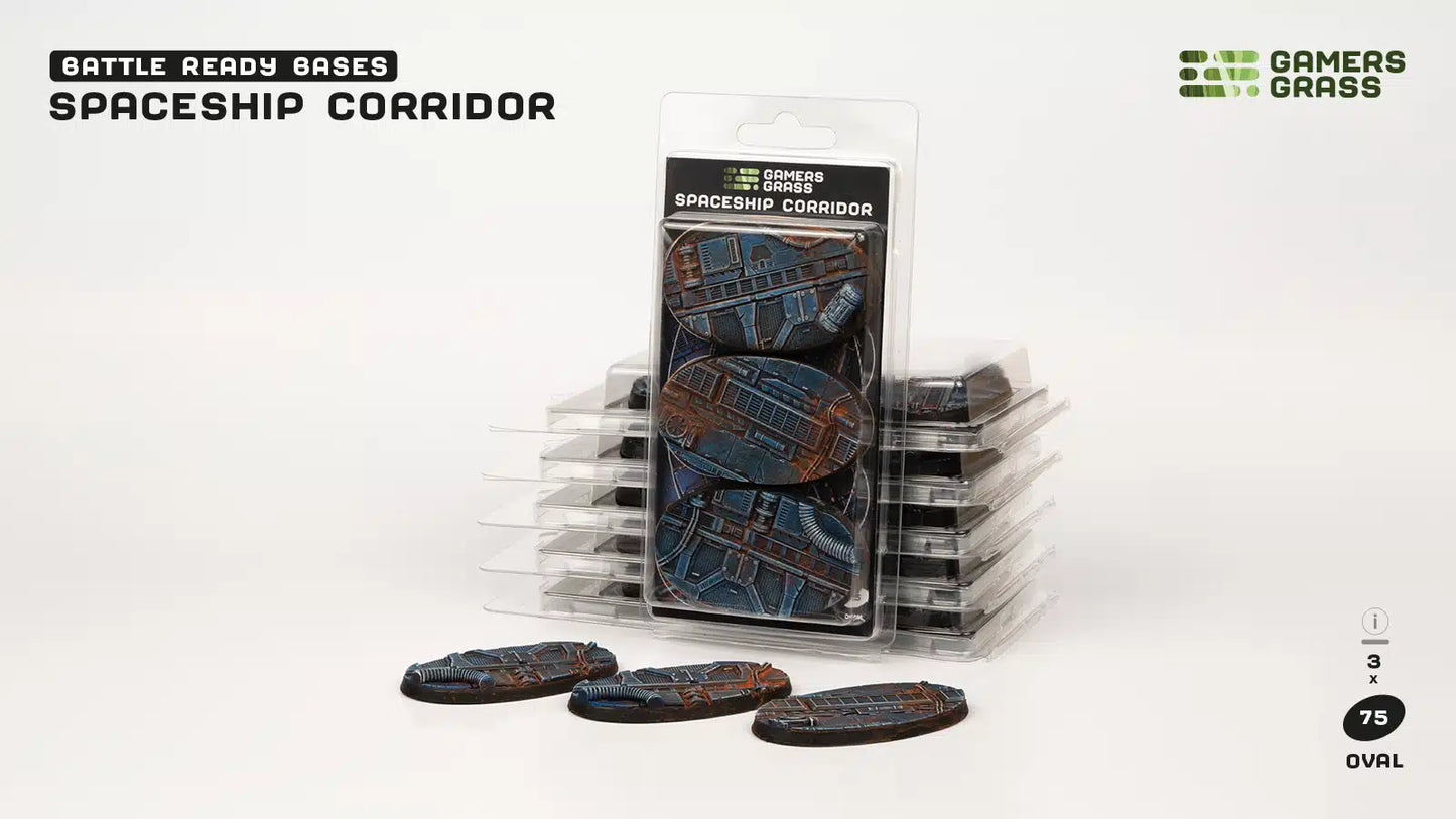 Spaceship Corridor - Oval 75mm (x3)