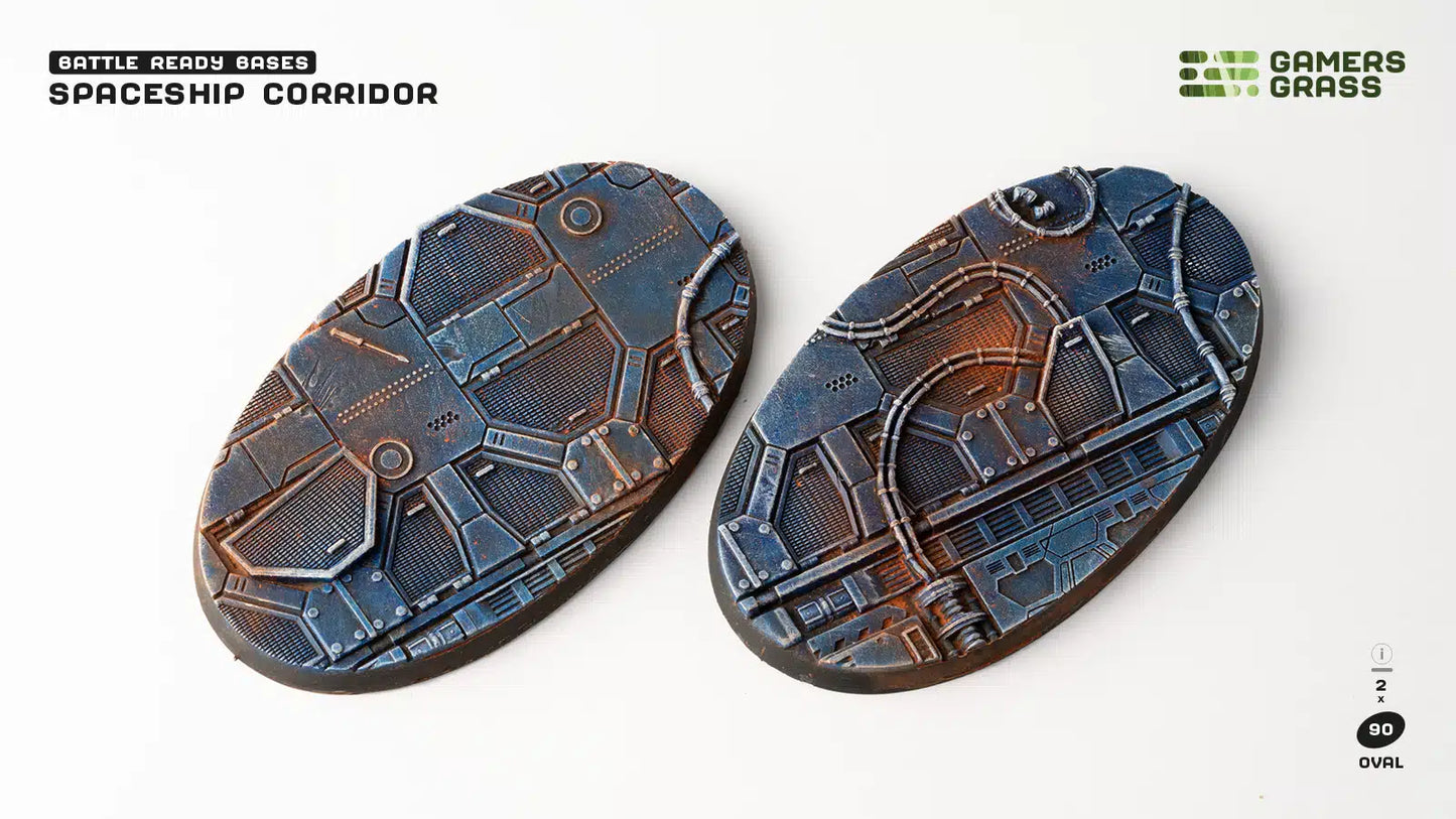 Spaceship Corridor - Oval 90mm (x2)