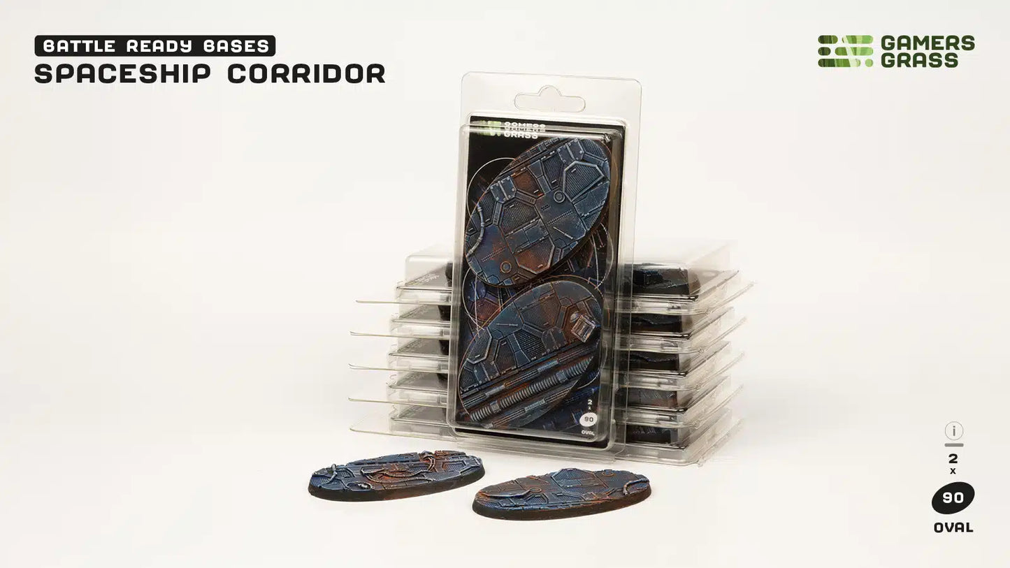 Spaceship Corridor - Oval 90mm (x2)