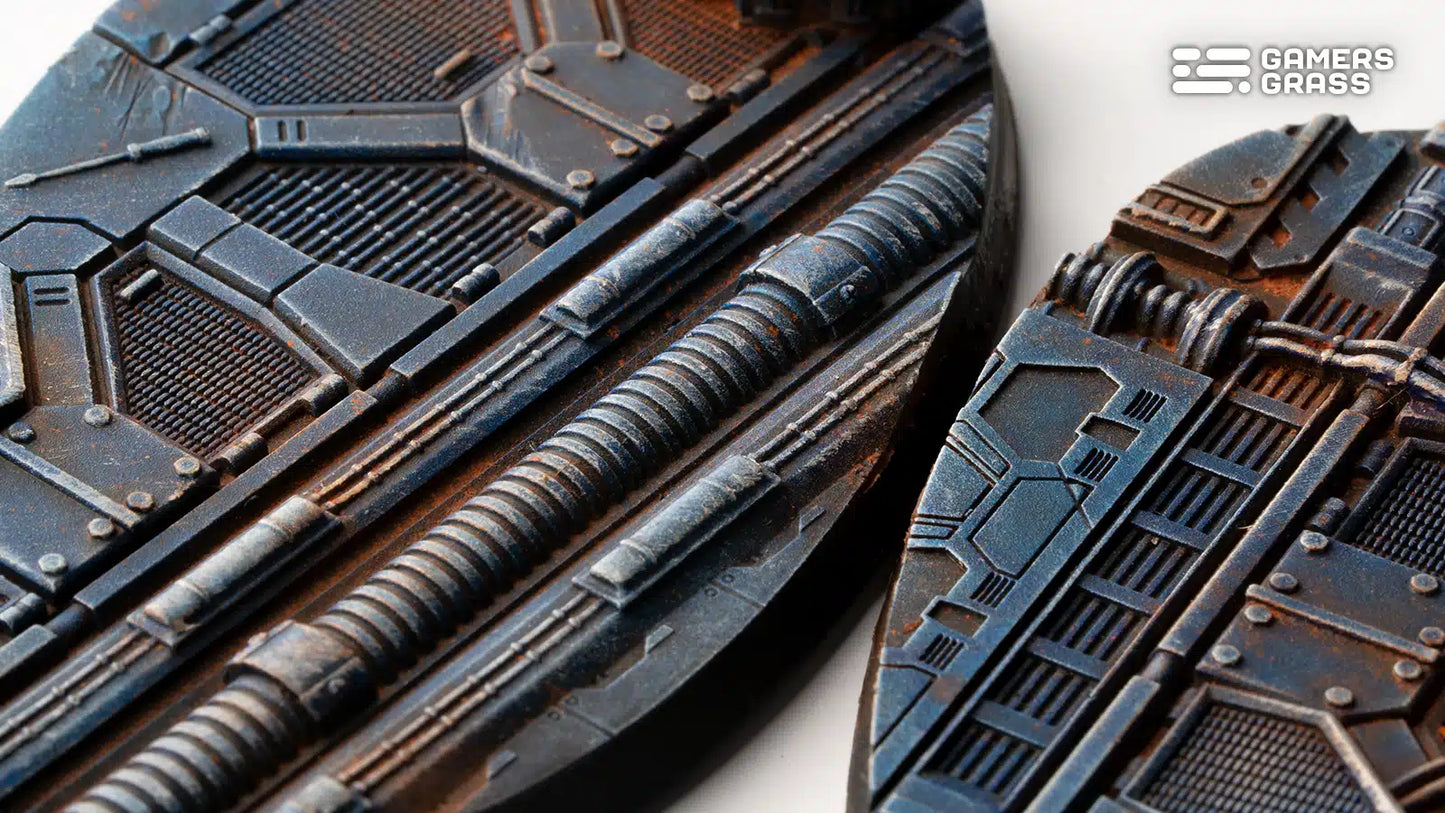 Spaceship Corridor - Oval 90mm (x2)