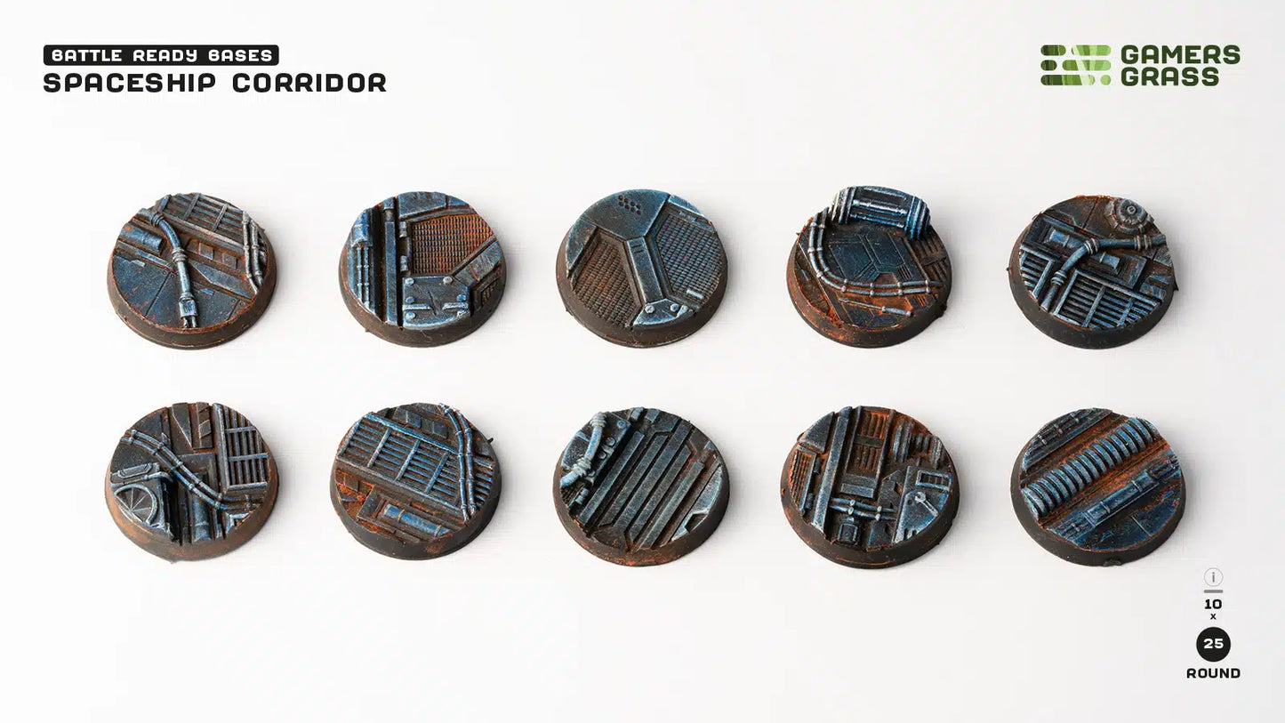 Spaceship Corridor - Round 25mm (x10)
