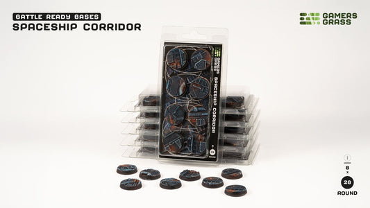 Spaceship Corridor - Round 28mm (x8)