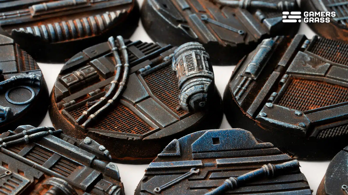 Spaceship Corridor - Round 32mm (x8)
