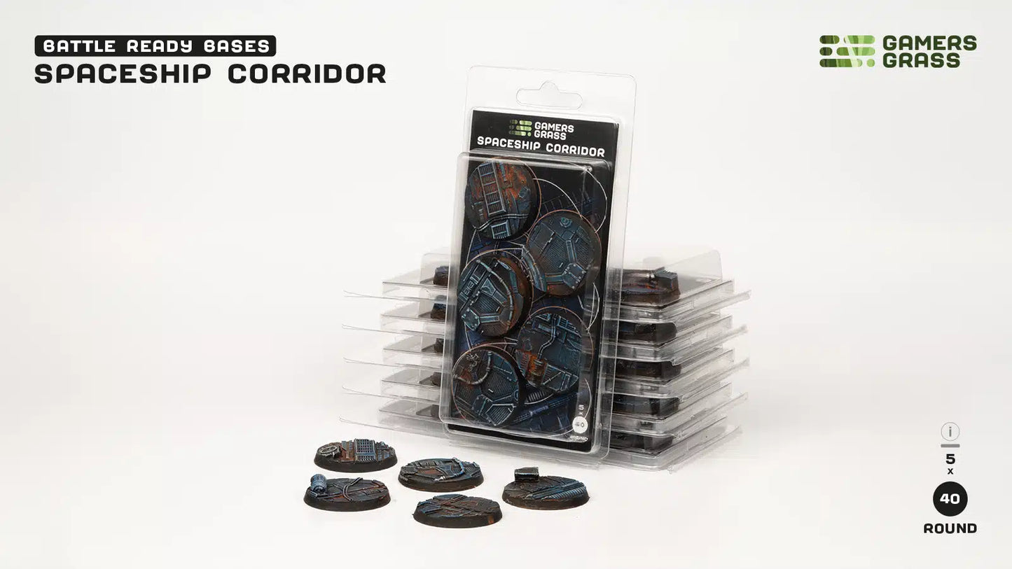 Spaceship Corridor - Round 40mm (x5)