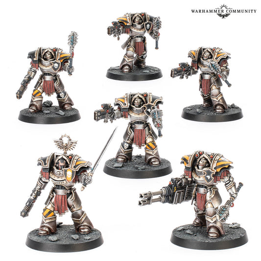 HORUS HERESY: Cataphractii Terminators with power mauls and volkite chargers
