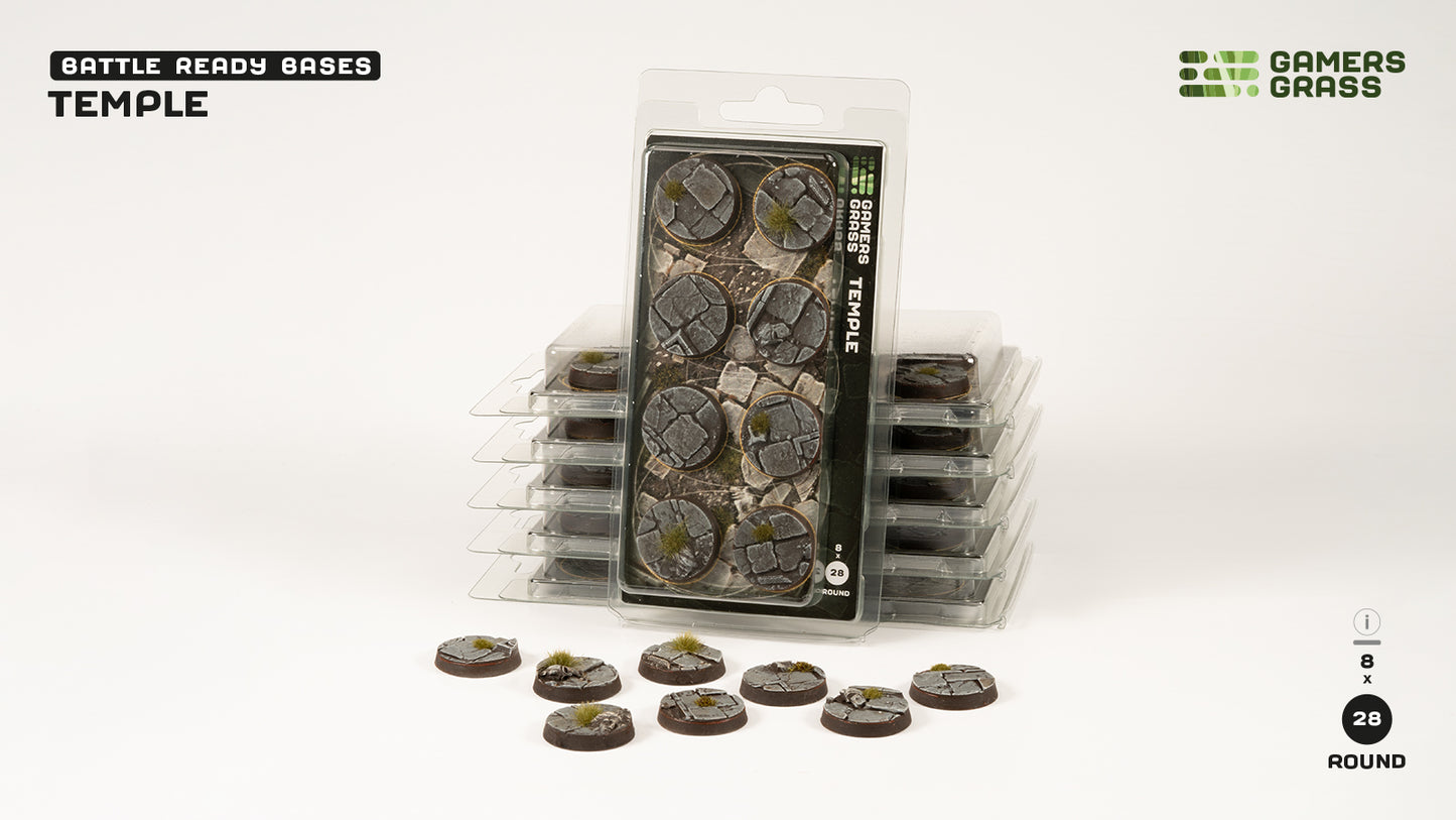 Temple - Round 28mm (x8)