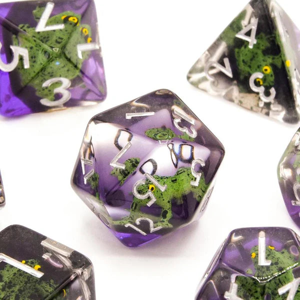 Soft Edge Resin 7 piece dice set