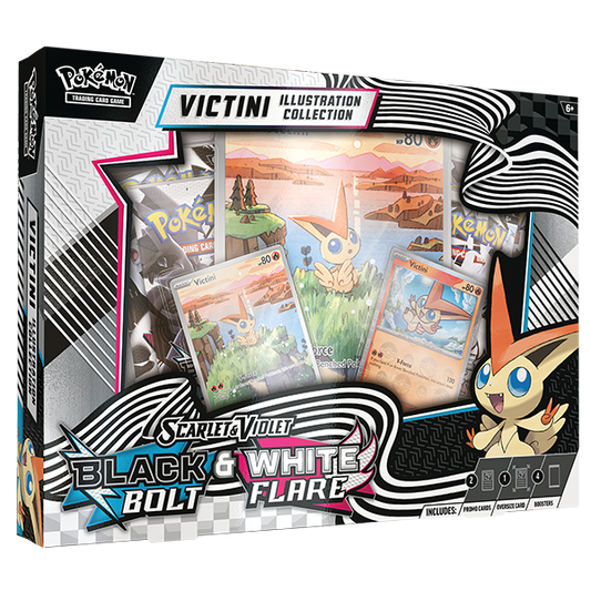 Pokemon TCG: Scarlet and Violet Black Bolt & White Flare Unova Victini Illustration Collection
