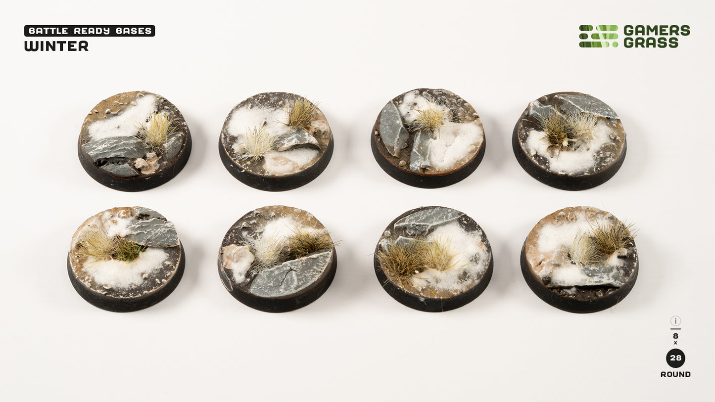 Winter - Round 28mm (x8)